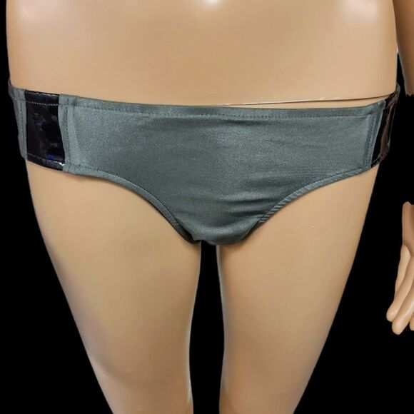 Gun Metal and Patent Leather Bikini - Picture 4 of 6